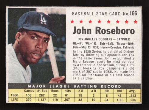 1961 Post Cereal (BOX) Baseball -WELL CUT *Pick a Card/Complete Your Set* - 第 178/219 張圖片