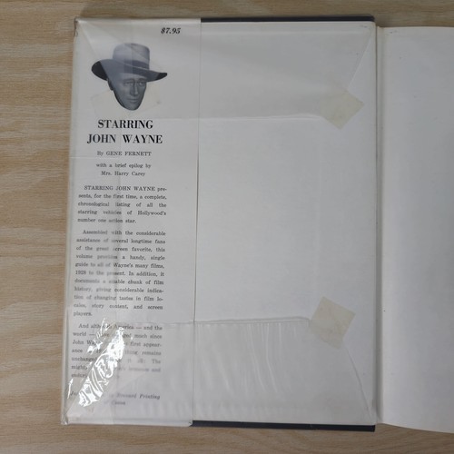 Starring John Wayne by Gene Fernett Vintage Hardcover Rare 1970s Book - Picture 9 of 24