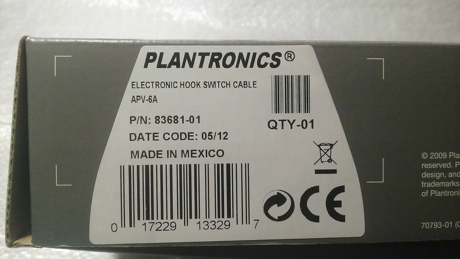 Plantronics APV-6A EHS Cord for Savi Wireless to Avaya 1408 1416 9620 9630 9640