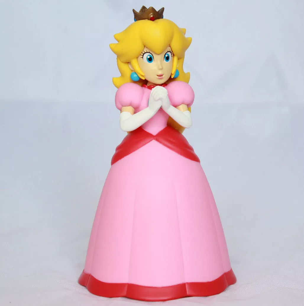 Super Mario Brothers Bros 6 Princess Peach Action Figure Toy Doll Gift  Party