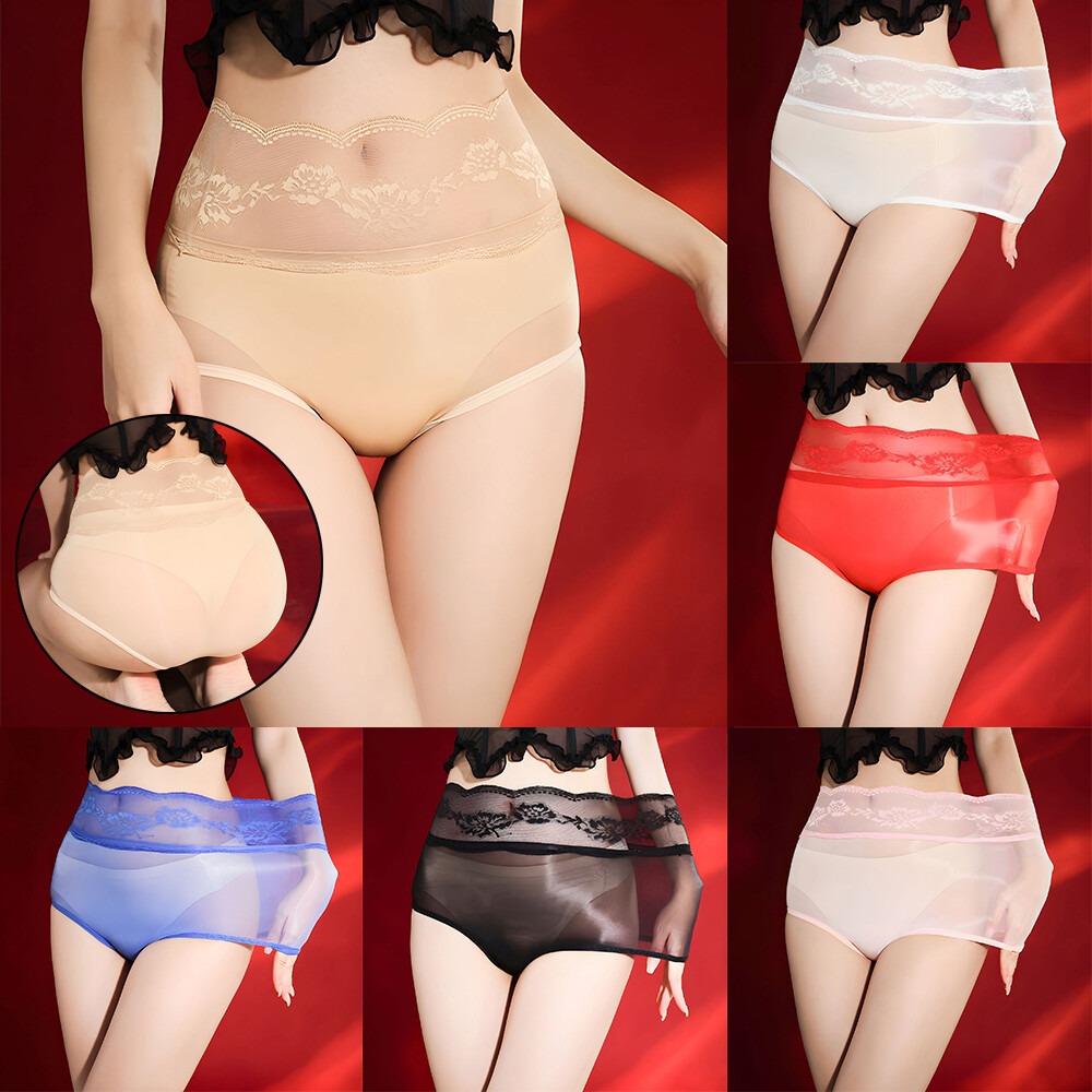 Sheer Shiny Womens Ultra-Thin See-Through Underwear Boxer Briefs