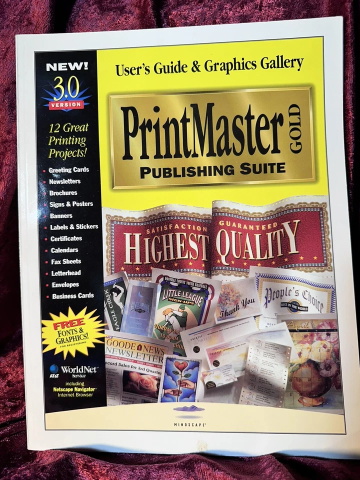 PrintMaster deluxe publishing guide and graphics clip art photos - Image 2 of 4