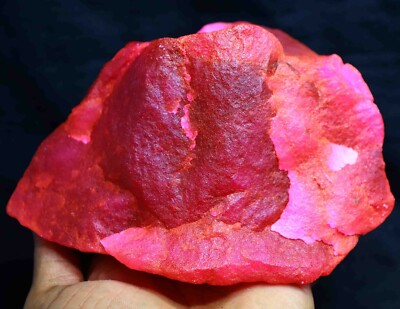 ★追跡&関税込【Lack of Color】The Sierra Ruby DYED Earth-Mined Red Ruby Rough 3075 Ct Certified African