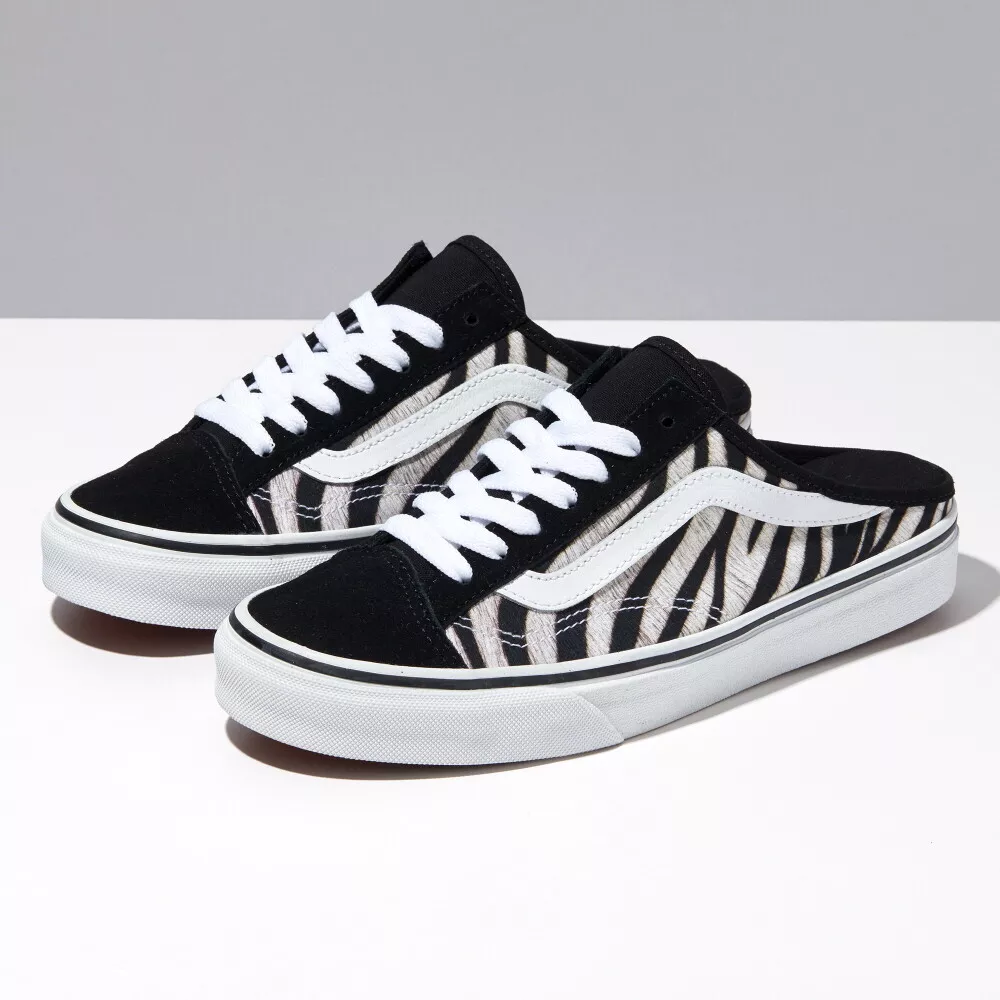 New Vans Style 36 Mule Zebra Black White Sneakers 2022 eBay