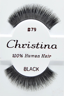 Christina #79 6,12 Pairs 100% Human Hair False Eyelashes 