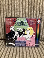 "Karaoke Opera" Double 2xCD w/Libretto Sing Along w/Full Orchestra Arias Duets