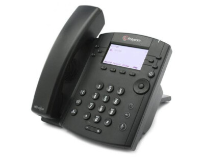 Polycom VVX 300 VoIP 6 Line Business Media Phone - Black