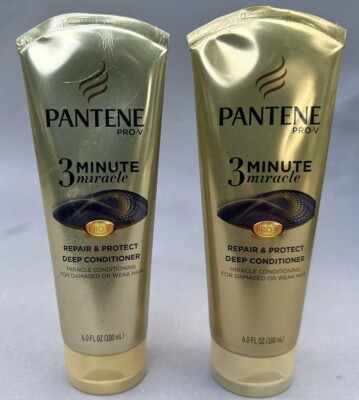 2 Pack- Pantene Pro-V 3 Minute Miracle Deep Conditioner, 6 oz