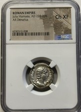 NGC .XF Denario Julia Mamaea 232 d.C (Seaby-5) (Spink-8207) Rev: FECVND AV RARA