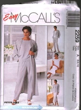 2259 Vintage McCalls SEWING Pattern Misses UNCUT Duster Jacket Dress Top Pants