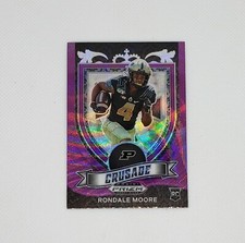 2021 Panini Prizm Draft Picks Crusade Purple Wave Prizm Rondale Moore #171 RC