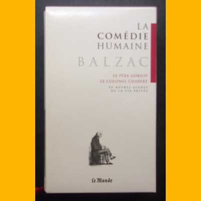 DIE MENSCHLICHE KOMÖDIE Vol. 1 Der Vater Goriot Oberst Chabert H. de Balzac 2008