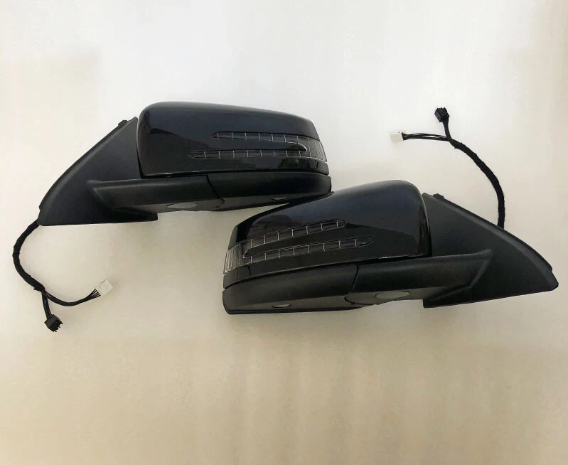 动力汽车后视镜一对适用于梅赛德斯奔驰 GLA X156 GLA200 GLA250 黑色 — 第 4/4 张图片