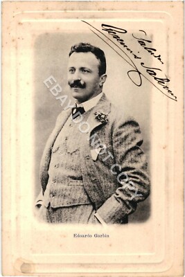 Italian opera tenor, Edoardo Garbin. Postcard.