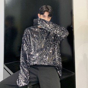 mens sequin sweatshirt