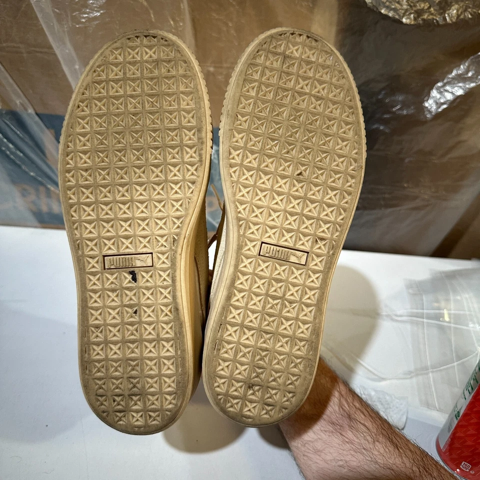 Zapatillas deportivas Puma Basket Platform para mujer talla 10 color tostado frappe charol Foto 2 de 4