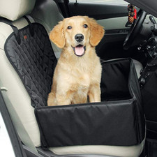 Asiento delantero impermeable para mascotas asiento de coche plegable portátil ajustable soporte de respaldo