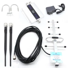2G 3G 4G Mobile Cell Phone Signal Booster Amplifier Repeater GSM 900MHz Yagi Set