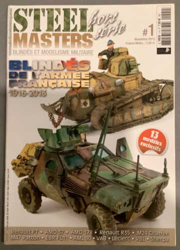Steel Masters Magazin Ausgabe 1 Blindes De L'Armee Französisch M24 R35 VBL VAB M47 - Bild 1 von 2