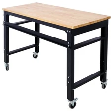 48'' Rolling Workbenches for Garage Adjustable Height Workshop Tool Bench 2000lb