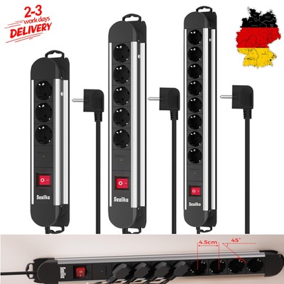 Realmade Steckdosenleiste 3-Fach, Mehrfachsteckdose Mit Save Energy