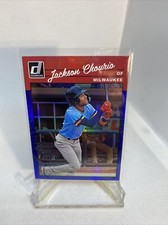 2023 Donruss Baseball Retro Base Holo Blue #243 Jackson Chourio