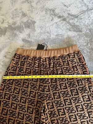 FENDI ROMA MENS BROWN BERMUDAS KARLIGRAPHY MONOGRAM SHORTS FENDI ROMA MENS BROWN BERMUDAS KARLIGRAPHY MONOGRAM SHORTS