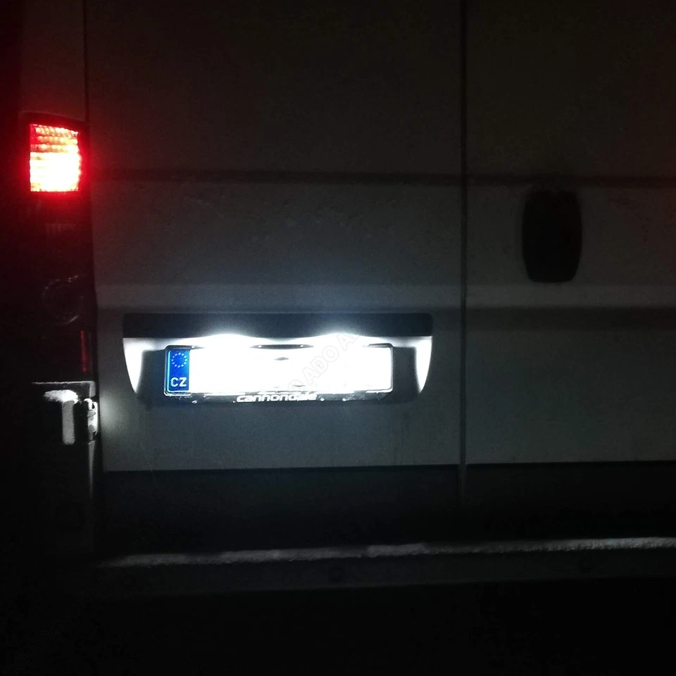 Iluminación matrícula LED Fiat Ducato 250 290 Citroën Jumper Peugeot Boxer Foto 3 de 4