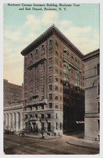 Tarjeta postal Rochester German Insurance Building Fideicomiso Caja fuerte y depósito Nueva York