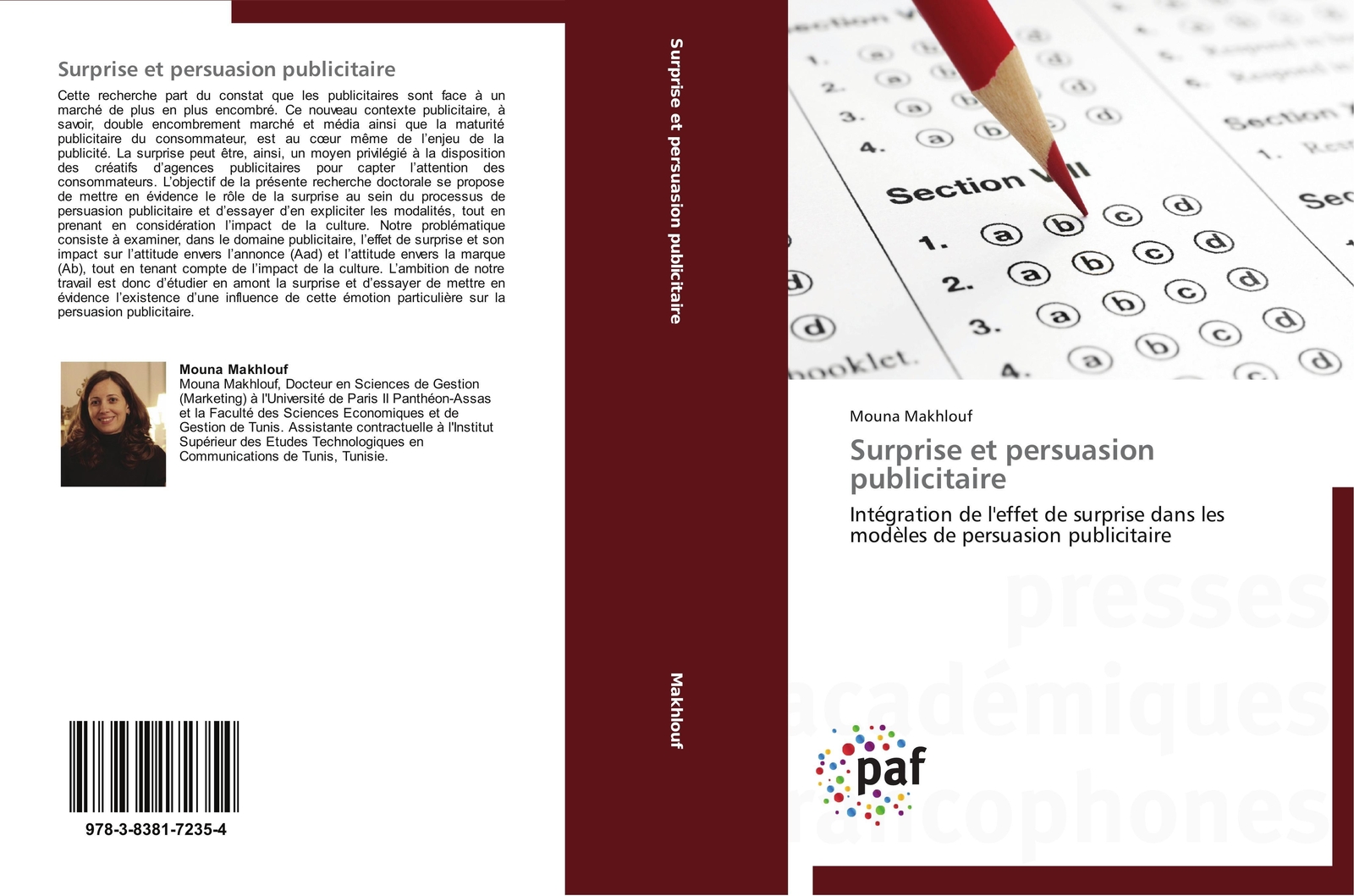 Thumbnail - Mouna Makhlouf | Surprise Et Persuasion Publicitaire | Taschenbuch |