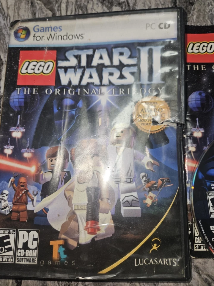 LEGO Star Wars 2 оригинальная трилогия компьютерная игра для Windows чехол поврежден протестирован - Изображение 2 из 4