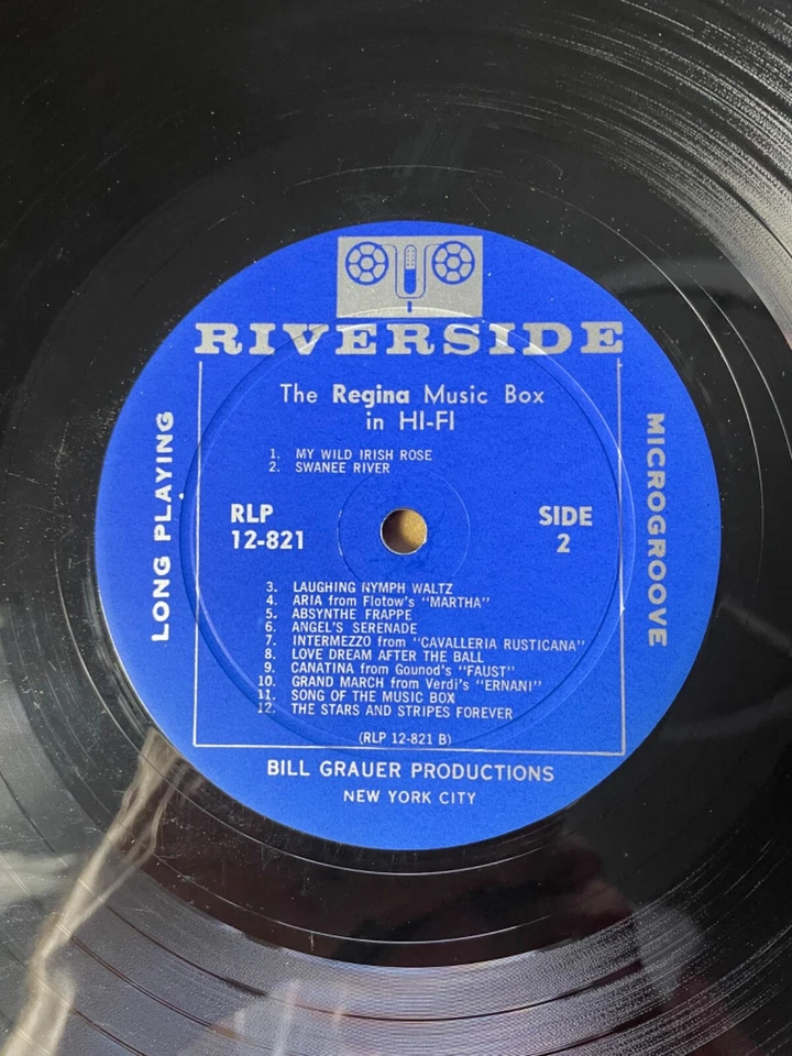 Regina Music Box in Hi-Fi LP Riverside Records RLP 12-821 Specialty Series VG - Image 4 of 4