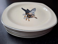Midwinter Stylecraft WILD GEESE Peter Scott - 6 x 6" SIDE PLATES - mid-century