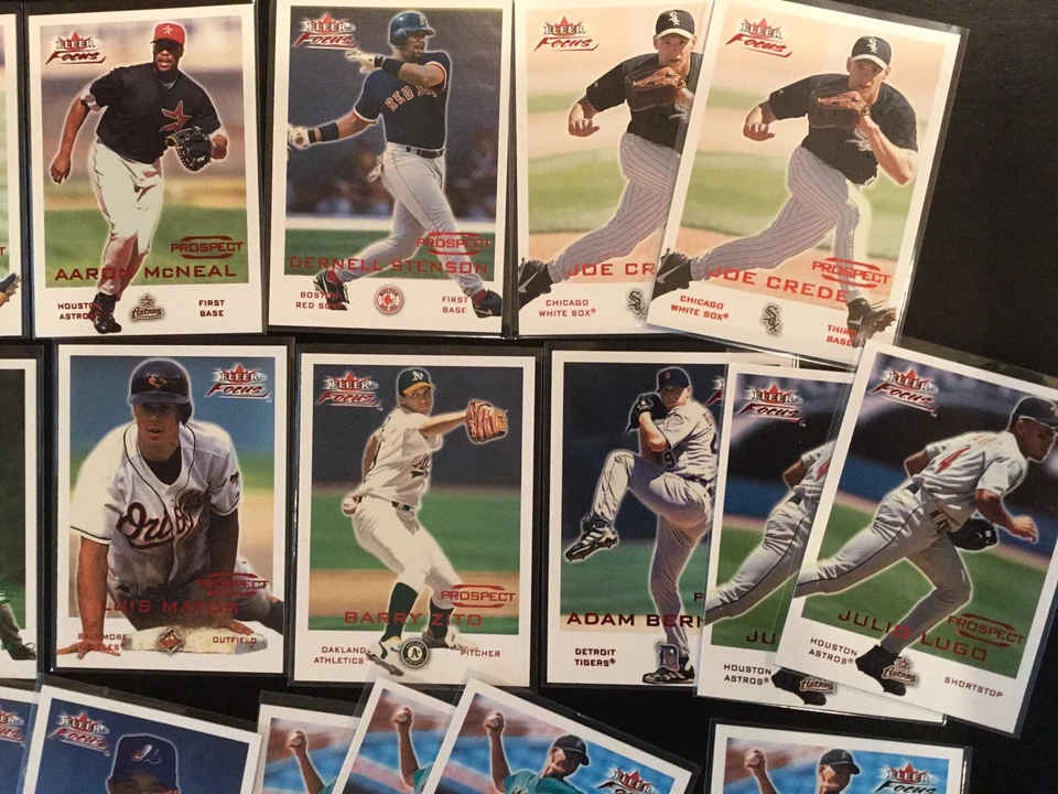 Fleer Focus Prospect 2001 serie numerada rojo/verde lote (33) Zito, Furcal, ¡más! Foto 3 de 4