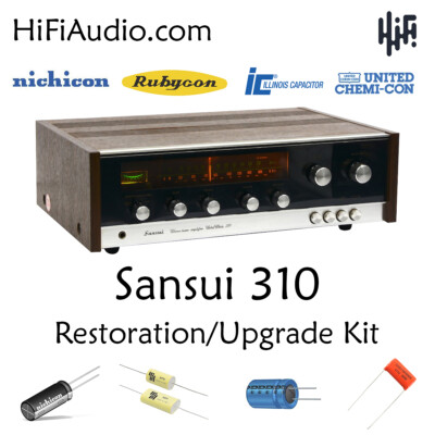 Sansui 310 rebuild restoration capacitor kit repair fix