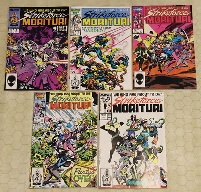 STRIKEFORCE MORITURI #1 - 5 Set (1986) VF+ (Marvel Comics lot)