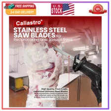 12-Inch Stainless Steel Frozen Meat Bone Cutting Saw Blades for Reciprocating...