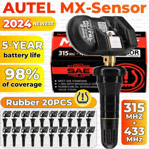 Autel MX-Sensor 315MHz+433MHz 2 in 1 Universal Programmable TPMS Sensor
