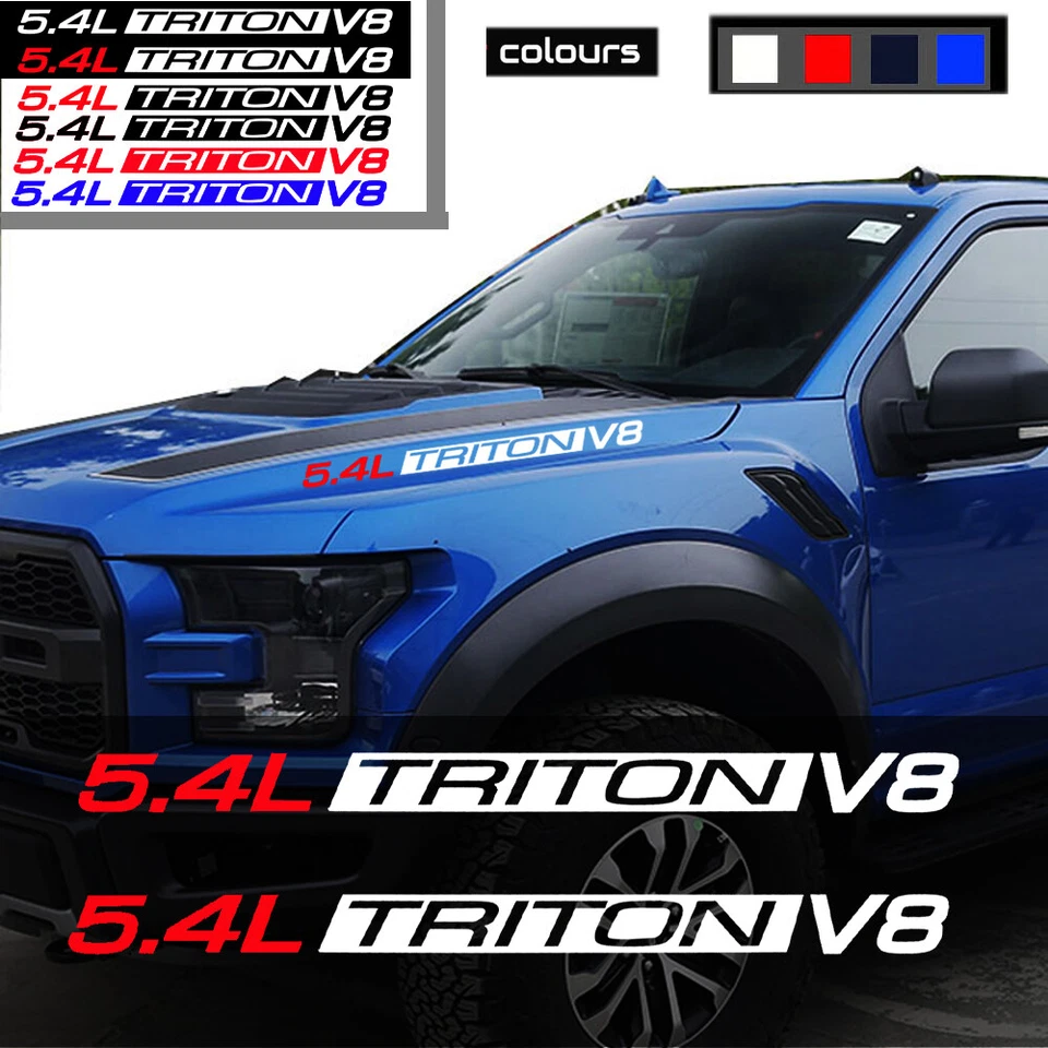 Calcomanías emblema para capó de coche Triton V8 5,4 L para Ford F150 F250 F350 Expedition 2 un. Foto 2 de 4