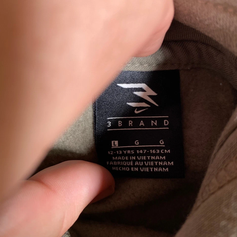 Nike 3 Marca Pullover Sudadera con Capucha Sudadera Ropa Deportiva Juvenil L Foto 3 de 4