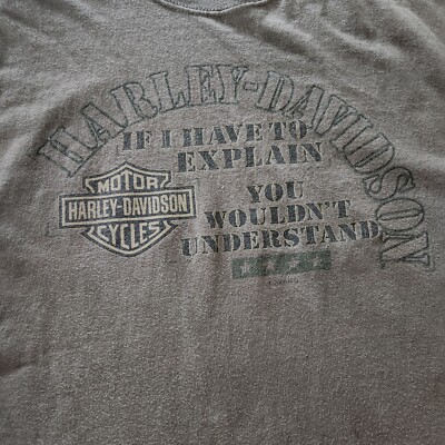 Harley Davidson Motor Cycles Vintage T Shirt Dick Farmer Flying