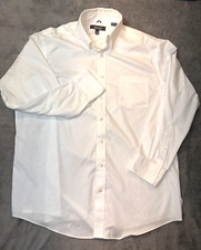 Men's Kenneth Cole Reaction White Long Sleeve Button Up Dress Shirt - XL 17