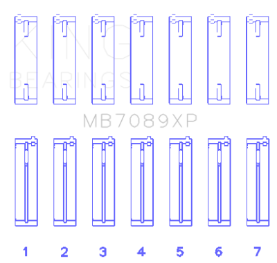 #ad King for Volkswagen VR6 2.8L Size STD Performance Main Bearing Set $165.88