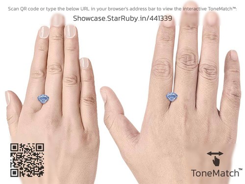 Zaffiro blu CEYLONESE 1,59 ct. pietra preziosa sfusa naturale non trattata FANTASIOSA - Foto 4 di 4