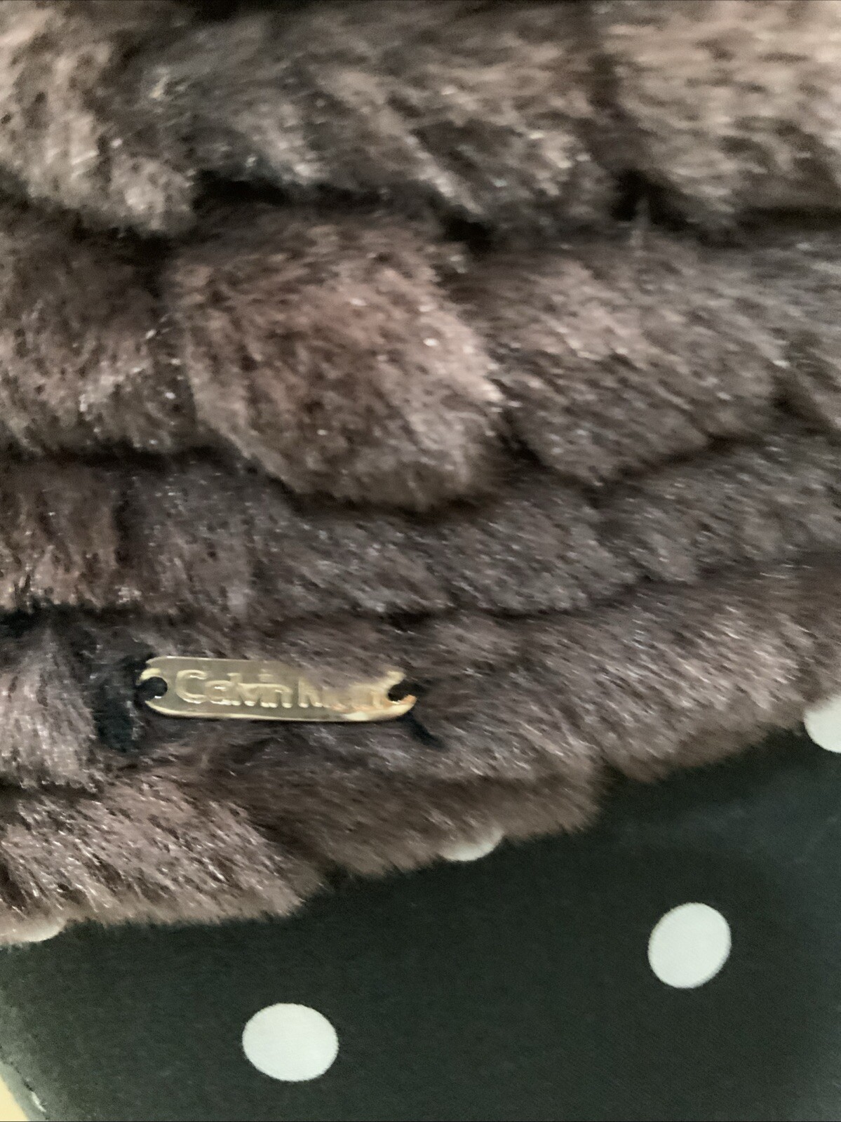 CALVIN KLEIN Brown Knit Infinity Loop Women's ove… - image 3