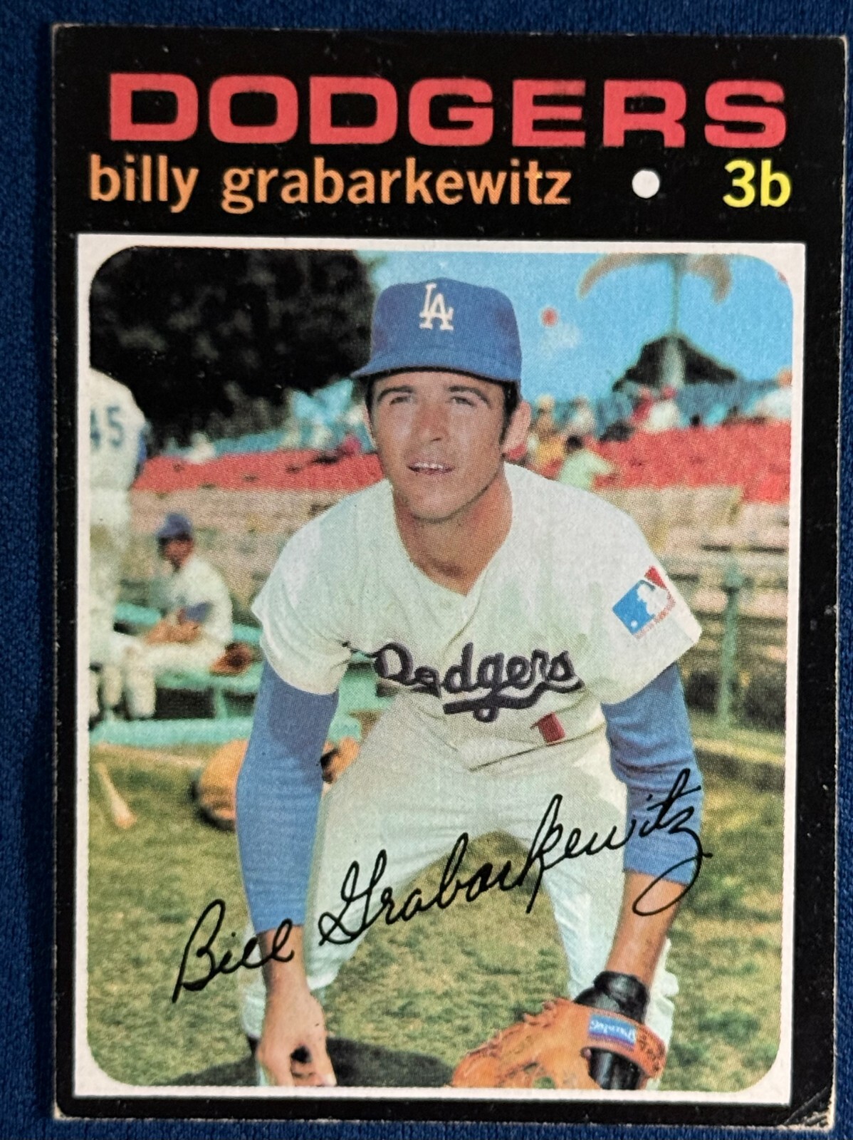 1971 TOPPS 85 BILLY GRABARKEWITZ (LOS ANGELES DODGERS) BASEBALL CARD