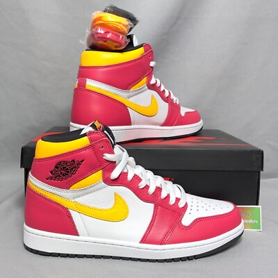 Nike Air Jordan 1 Retro High OG UK9 555088-603 Light Fusion Red