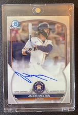 2023 Bowman Chrome Prospect Auto Jacob Melton #CPA-JML Auto #1 Astros Prospect