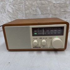 Sangean WR-11 - 2 Band Wood Cabinet AM/FM Table Top Analog Radio Tested Working