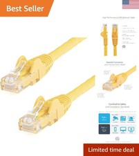 Versatile 3FT Yellow Cat 6 Ethernet Patch Cable - Verified Quality Assurance